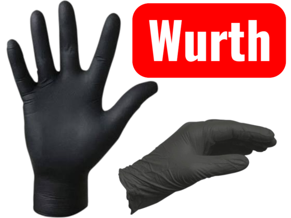 Рукавички нітрилові одноразові Wurth розмір M