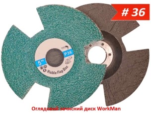Обзорный зачистной диск WorkMan Vision ZA P36 125 мм
