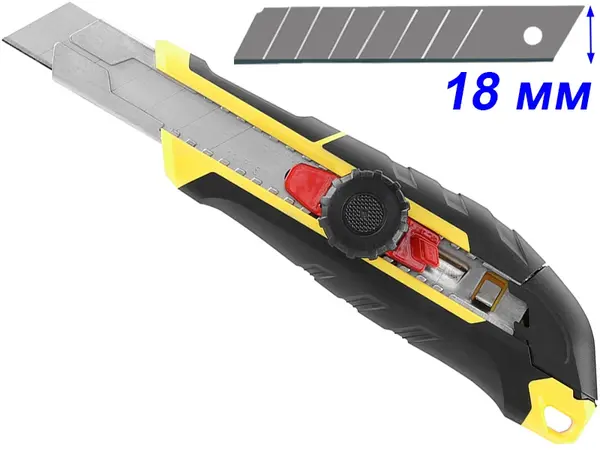 Будівельний висувний ніж із закруткою 18мм Stanley