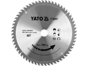Пильний переможець по дереву 235x25.4x60зубов Yato