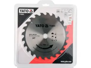 Диск для грубого швидкого різу циркуляркою 235x25.4x24зуба Yato