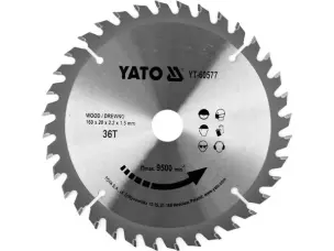 Пильний диск по дереву для циркулярки 160x20x36зубов Yato