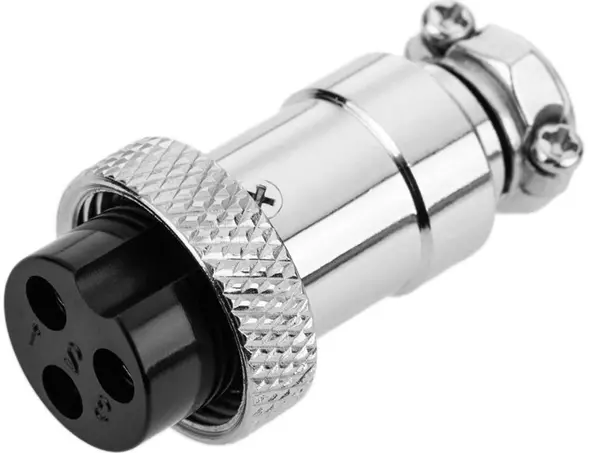 Роз'єм керування TIG 3 pin гніздо на кабель M16x1