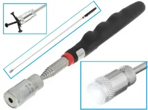 Довгий магнітний захват з LED ліхтариком 2.3 кг (до 810 мм)