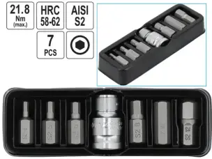 Биты шестигранные S2 1/2'' HEX4-12