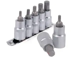 Набор головок с битами Spline M5-M12 (5 шт) 1/2" Cr-V