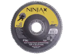 Диск лепестковый шлифовальный плоский 125мм P36 Ninja