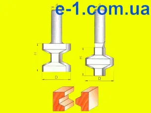 Фрези пазошіпові для зрощування деревини 3511set h32 Глобус