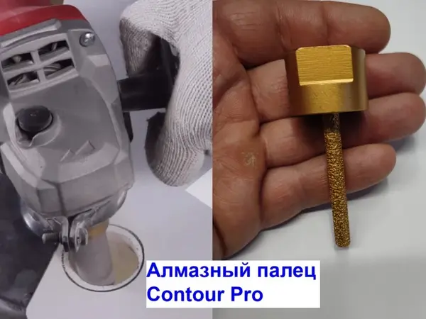 Алмазна фреза пальчикова 6 мм M14 для керамограніту