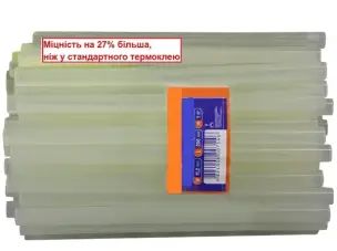 Клейові стрижні прозорі 1 кг, 11,2x200 мм, посилена міцність