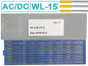 Вольфрамовый электрод WL-15 2.0 мм (золотой) универсальный AC/DC