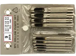 Пробійники для шкіри круглі SET-9 2,5-10 мм