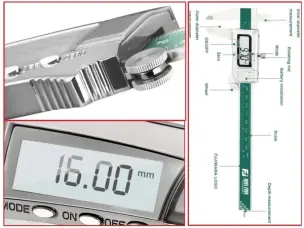 Штангенциркуль електронний FUJIwara 150 мм