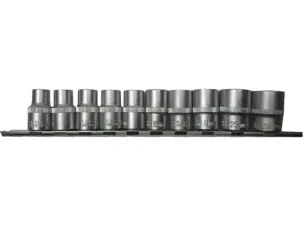 Набор головок шестигранных 1/2" 10-24 мм на планке (10 шт)