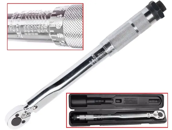 Ключ динамометричний 1/2″ CrV з діапазоном 28-210 Нм