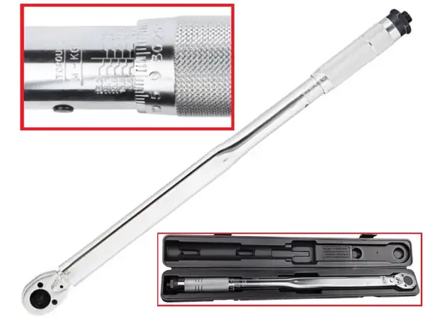 Ключ динамометричний 1/2″ CrV з розширеним діапазоном 70-350 Нм