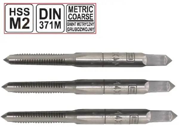 Мітчики ручні комплектні HSS M2 М4х0.7мм