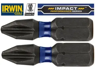 Биты ударные PZ2х25мм Irwin IMPACT PRO
