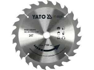 Диск пильний по дереву Yato 190х20х24зуба