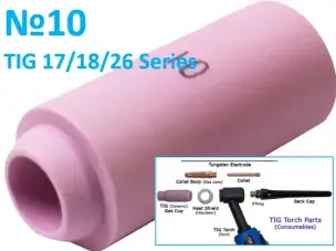 Сопло керамическое №10 (16 мм) для TIG горелок WP-17/18/26