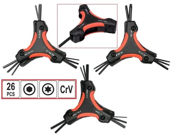 Набори складних ключів Torx та HEX