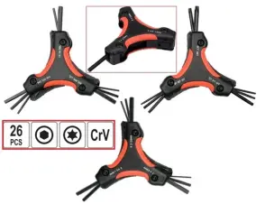 Наборы складных ключей Torx и HEX