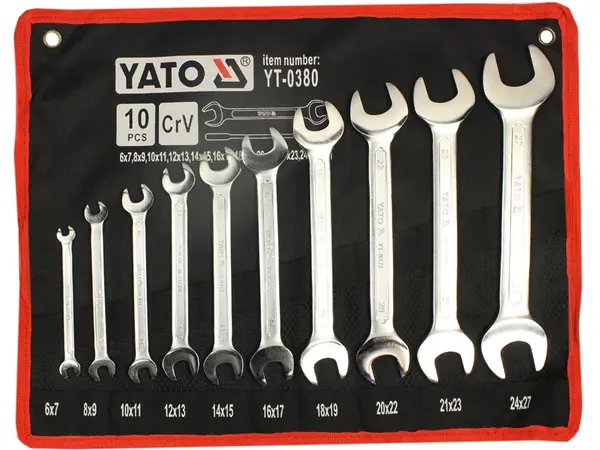 Гайкові ріжкові ключі Yato 6-27мм