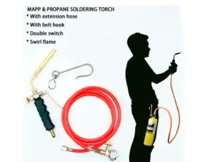 Газовий пальник для MAPP газу зі шлангом і клапаном