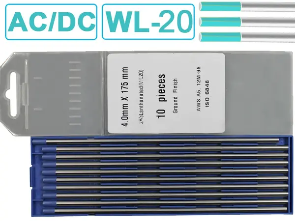 Вольфрамовий електрод WL-20 4.0 мм (Синій) універсальний AC/DC