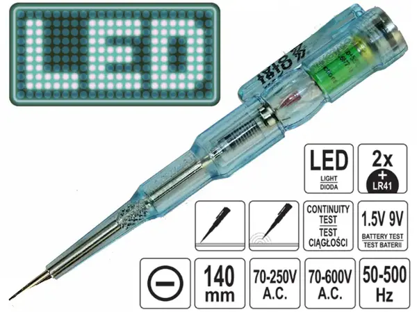 Індикатор напруги 140мм 70-250V