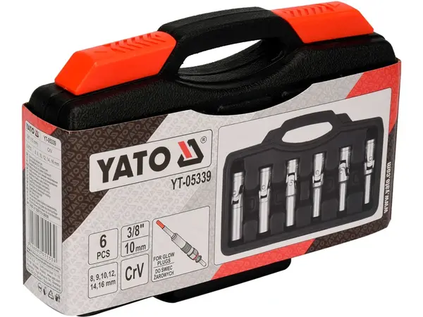 Торцеві ключі для зняття свічок розжарювання авто Yato YT-05339