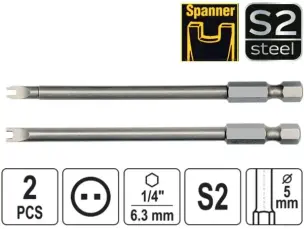 Біти двоточкові Spanner 100мм U4, 8