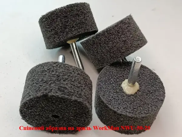 Спінена шліфувальна насадка на дриль WorkMan NWU-50-25 P320