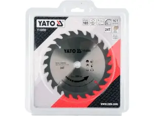 Диск пильний з напайками для циркулярки 165x16x24зуба Yato