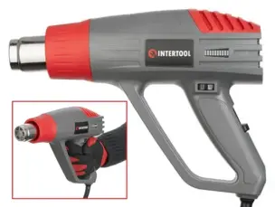 Будівельний фен Intertool DT-2420 (2000 Вт, 3 режими, 600°С)