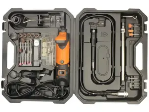 Набір гравера Intertool WT-0516 (170 Вт) з гнучким валом та стійкою