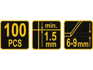 100 кліпс для системи вирівнювання плитки Vorel