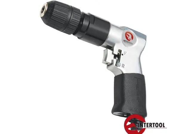 Пневмодрель с реверсом угловая Intertool PT-0903