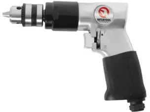 Угловая реверсивная пневматическая дрель Intertool PT-0902