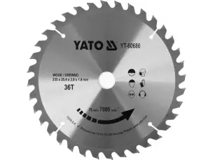 Диск по дереву твердосплавный 235x25.4x36зубов Yato