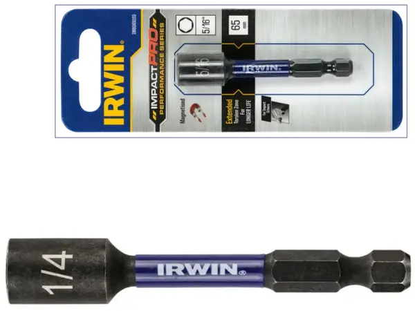 Головка торцева ударна Irwin Impact Pro 8x65мм магнітна 1/4"