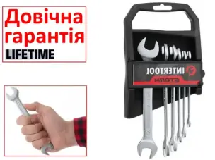 Рожковые ключи CrV 6-17мм