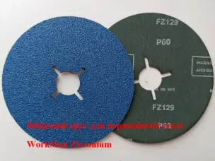 Фибровый круг 125 мм P60 циркониевый Zirconium PRO