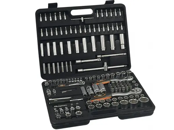 Набір головок 1/2", 3/8", 1/4" 153 од. CrV 4-32 мм