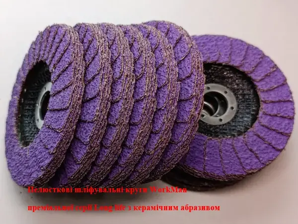 Круг лепестковый усиленный керамический WorkMan Long life P40