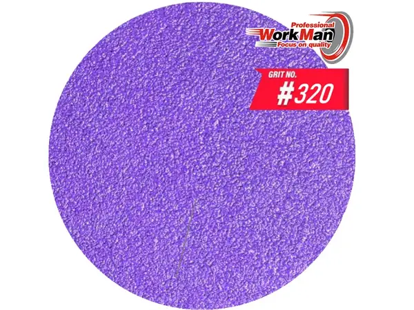 Круг на липучці WorkMan Ceramic 125мм P320 для фінішного шліфування