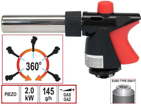 Пальник цанговий на балон PRO 2kW