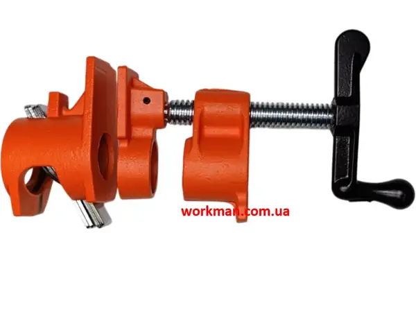 Струбцина трубна Workman PC-3/4-SC 3/4" з ергономічною ручкою