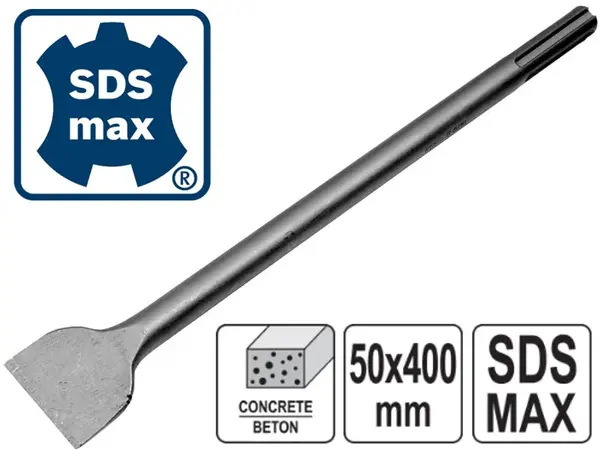Зубило SDS-Max широкое 400х50мм