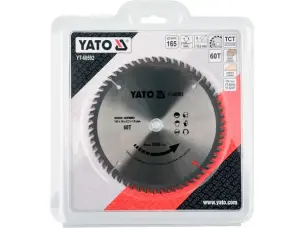 Пильний диск на дискову пилу 165x16x60зубов Yato